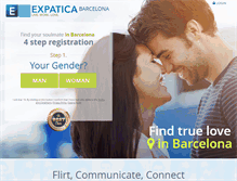 Tablet Screenshot of barcelonadating.expatica.com